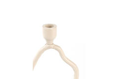 Candle stick 14x9x25,5 cm JEZRA cream