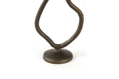 Candle stick 14x9x25,5 cm JEZRA matt brown-bronze