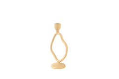 Candle stick 14x9x25,5 cm JEZRA sand