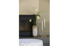 Candle stick 14x9x25,5 cm JEZRA sand