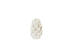Candle stick Ø13x21 cm CYNARA porcelain cream