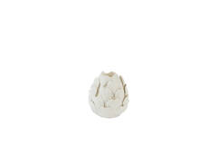 Candle stick Ø14x15 cm CYNARA porcelain cream