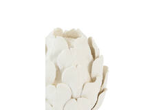 Candle stick Ø14x15 cm CYNARA porcelain cream
