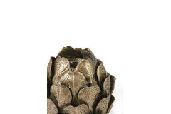 Candle stick Ø14x15 cm CYNARA porcelain bronze