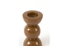 Candle stick Ø7,5x14 cm NYONS shiny caramel