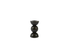 Candle stick Ø7,5x14 cm NYONS shiny brown-bronze