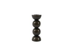 Candle stick Ø7,5x20,5 cm NYONS shiny brown-bronze