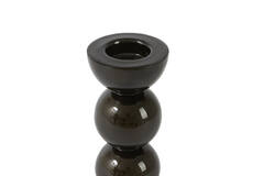 Candle stick Ø7,5x20,5 cm NYONS shiny brown-bronze