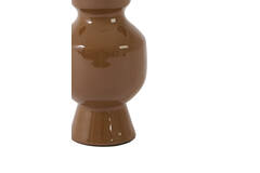 Candle stick Ø8x15 cm ROAS shiny caramel