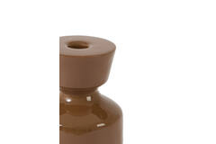 Candle stick Ø10x20 cm ROAS shiny caramel