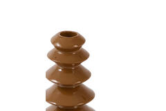 Candle stick Ø8x13 cm MERLIN shiny caramel