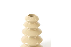 Candle stick Ø8x13 cm MERLIN shiny sand