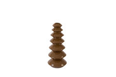 Candle stick Ø10x23 cm MERLIN shiny caramel