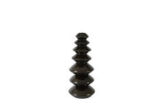 Candle stick Ø10x23 cm MERLIN shiny brown-bronze