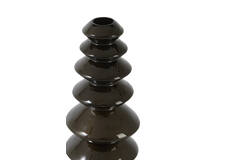 Candle stick Ø10x23 cm MERLIN shiny brown-bronze