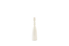 Candle stick Ø7,5x32 cm MELVE shiny cream