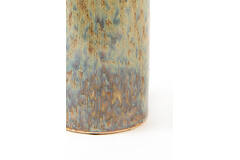 Candle stick Ø10,5x25 cm CEROU ceramics denim blue-brown