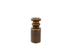 Candle stick Ø10,5x25 cm CEROU ceramics dark brown