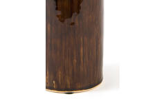 Candle stick Ø10,5x25 cm CEROU ceramics dark brown