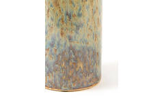 Candle stick Ø11,5x29,5 cm CEROU ceramics denim blue-brown