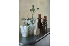Candle stick Ø11,5x29,5 cm CEROU ceramics dark brown