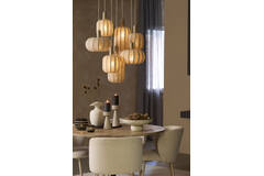 Candle stick Ø9,5x20 cm MALOPI sand