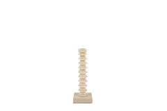 Candle stick 10x10x27 cm OMINO sand