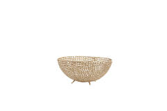 Schaal Ø38x16 cm MURCIA antiek goud
