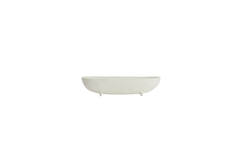 Dish on base 38x15x9 cm ROSANA cream