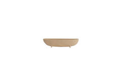 Dish on base 38x15x9 cm ROSANA sand+light brown