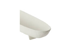 Schaal op voet 50x14x9 cm ROSANA crème