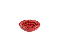 Dish Ø43x12 cm TAMINA ceramics red