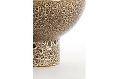 Dish on base Ø31,5x21 cm KAVALA ceramics cream+black