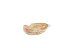 Schaal 41x20,5x10 cm KALAKO keramiek crème+rood+geel