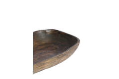 Schaal 34,5x14x4 cm BUGABA hout antiek bruin