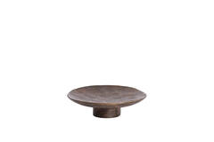 Dish on base Ø27x7,5 cm YAVIZA wood antique light brown
