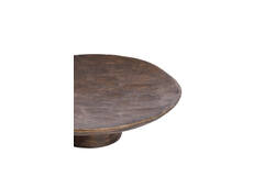 Dish on base Ø27x7,5 cm YAVIZA wood antique light brown
