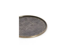 Dish Ø22x1 cm MANAROLA brown bronze
