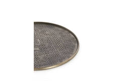 Dish Ø32x1 cm MANAROLA brown bronze