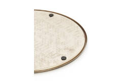 Dish Ø32x1 cm MANAROLA brown bronze