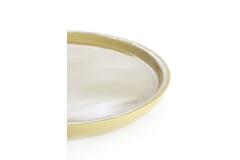 Dish Ø42x5 cm ADA shiny taupe