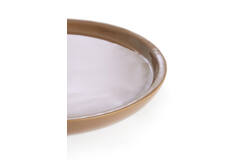 Dish Ø42x5 cm ADA shiny brown