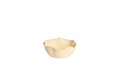 Dish Ø26x10,5 cm GASPAR ceramics matt cream+beige