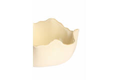 Dish Ø26x10,5 cm GASPAR ceramics matt cream+beige