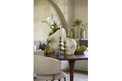 Dish Ø43x12 cm ANABELA ceramics olive green-brown