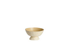 Dish Ø23x13,5 cm GRACIO bamboo natural+cream