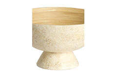 Dish Ø23x13,5 cm GRACIO bamboo natural+cream