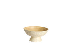 Dish Ø30x15 cm GRACIO bamboo natural+cream