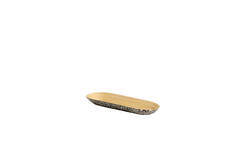 Dish 46x15x4 cm CARMONA bamboo natural+black-cream