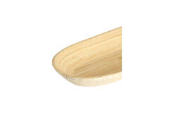 Dish 46x15x4 cm CARMONA bamboo natural+cream